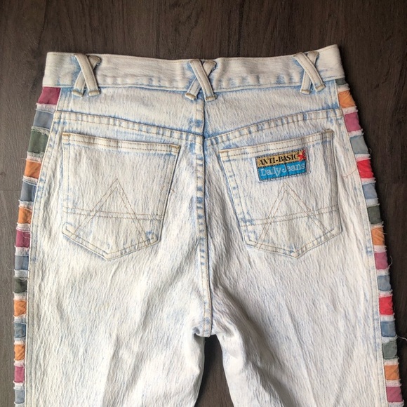 Vintage 90s Anti-Basic Daily Jeans Size 28x28 High Rise Alternative Cobain - Picture 4 of 11